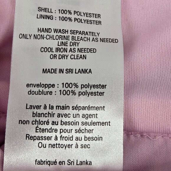 David's Bridal Dress, Knee Length, Bubblegum Pink, Drop Waist, 14, Sheer Drape - Picture 10 of 11